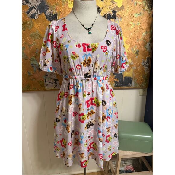 NWT Hot Topic Secret Society Cute Animals Baby Doll Dress XL - Picture 5 of 11